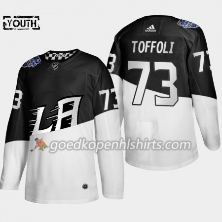 Los Angeles Kings Tyler Toffoli 73 Adidas 2020 Stadium Series Authentic Shirt - Kinderen